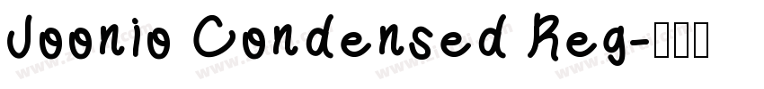 Joonio Condensed Reg字体转换